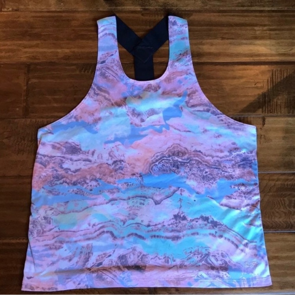 C9 Marble Agate Racerback T-Strap Tank size S